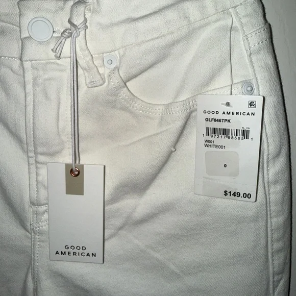 NWT Good American White Good Legs Flare Jeans - Picture 7 of 12